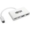 Tripp Lite Hub, Portable, USB-C, Gen 1, USB 3.1, White TRPU4600042A2C - alternate 1